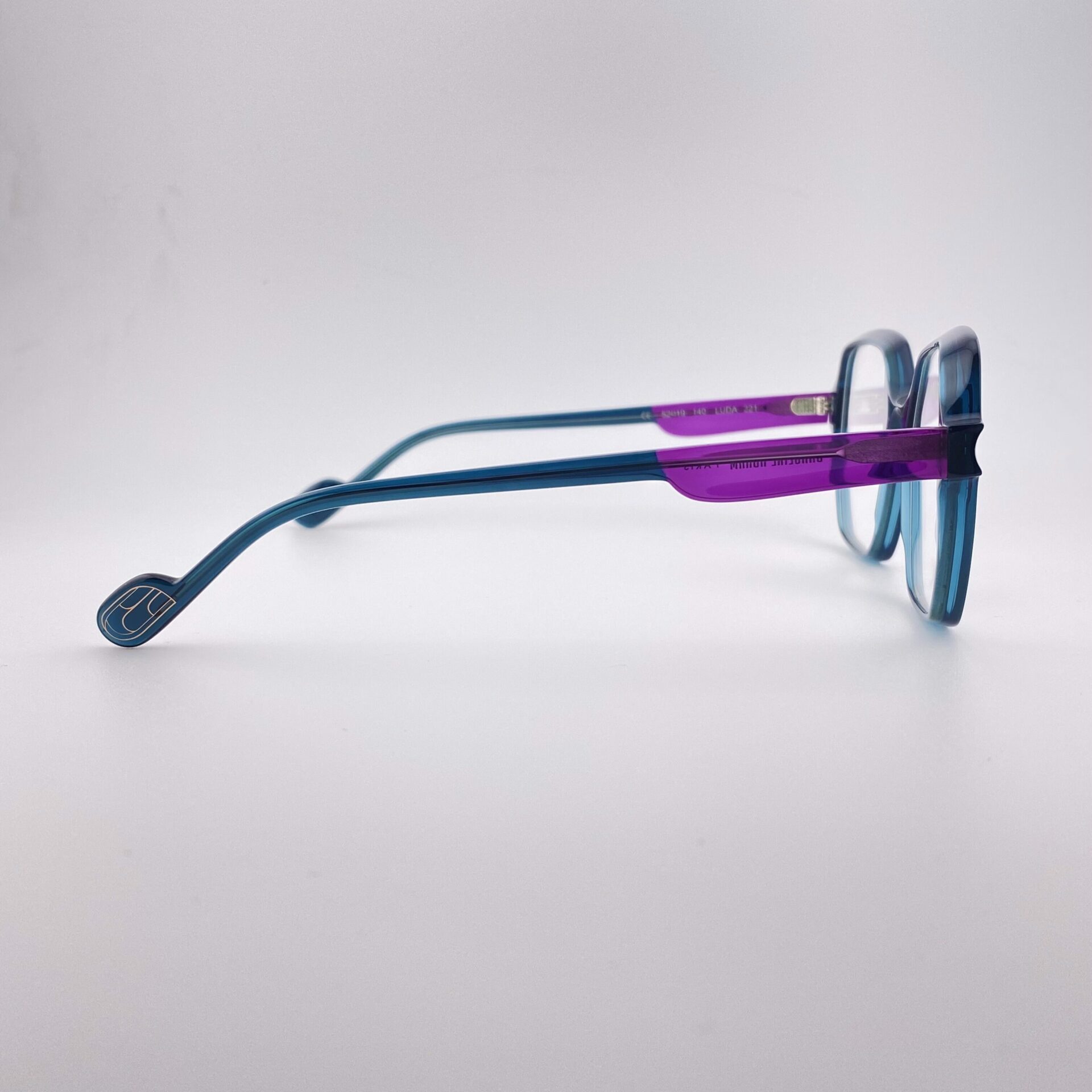 Lunettes de vue LUDA de la Marque Caroline Abram Coloris Bleu Violet – Image 8